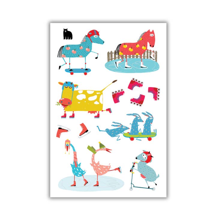 Four Bears Sticker Club - Wholesale Sticker - Kids & Baby - Skate at the Farm0