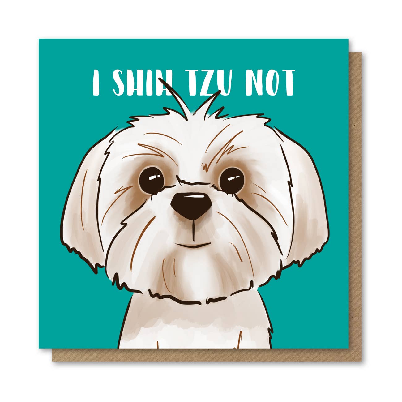 Blumoose Studio - Wholesale Gewone wenskaart - I Shih Tzu geen kaart0