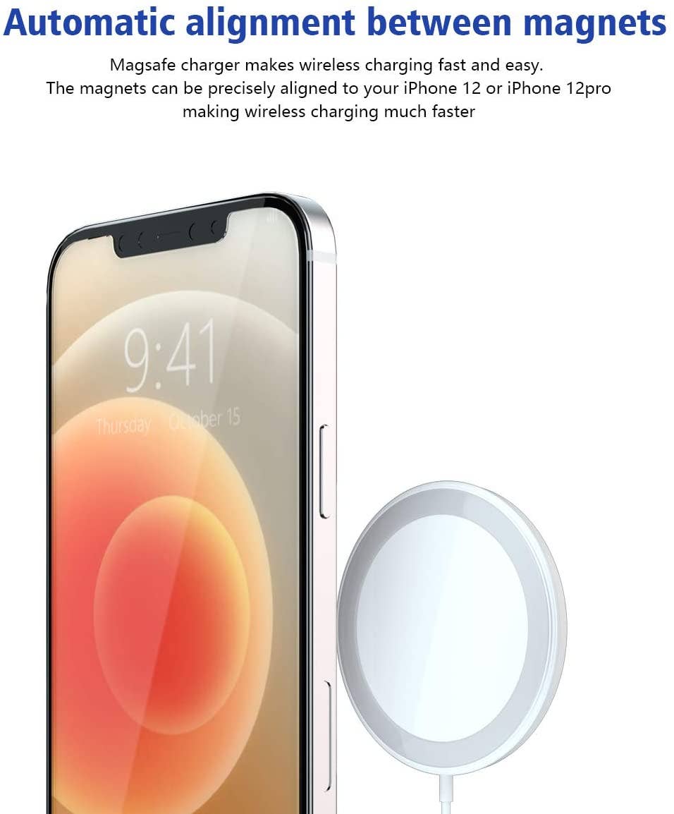 AICase - Wholesale Portable Charger - AICase Wireless Charger for iPhone and Galaxy Compatible with MagSafe Magnetic Charger3