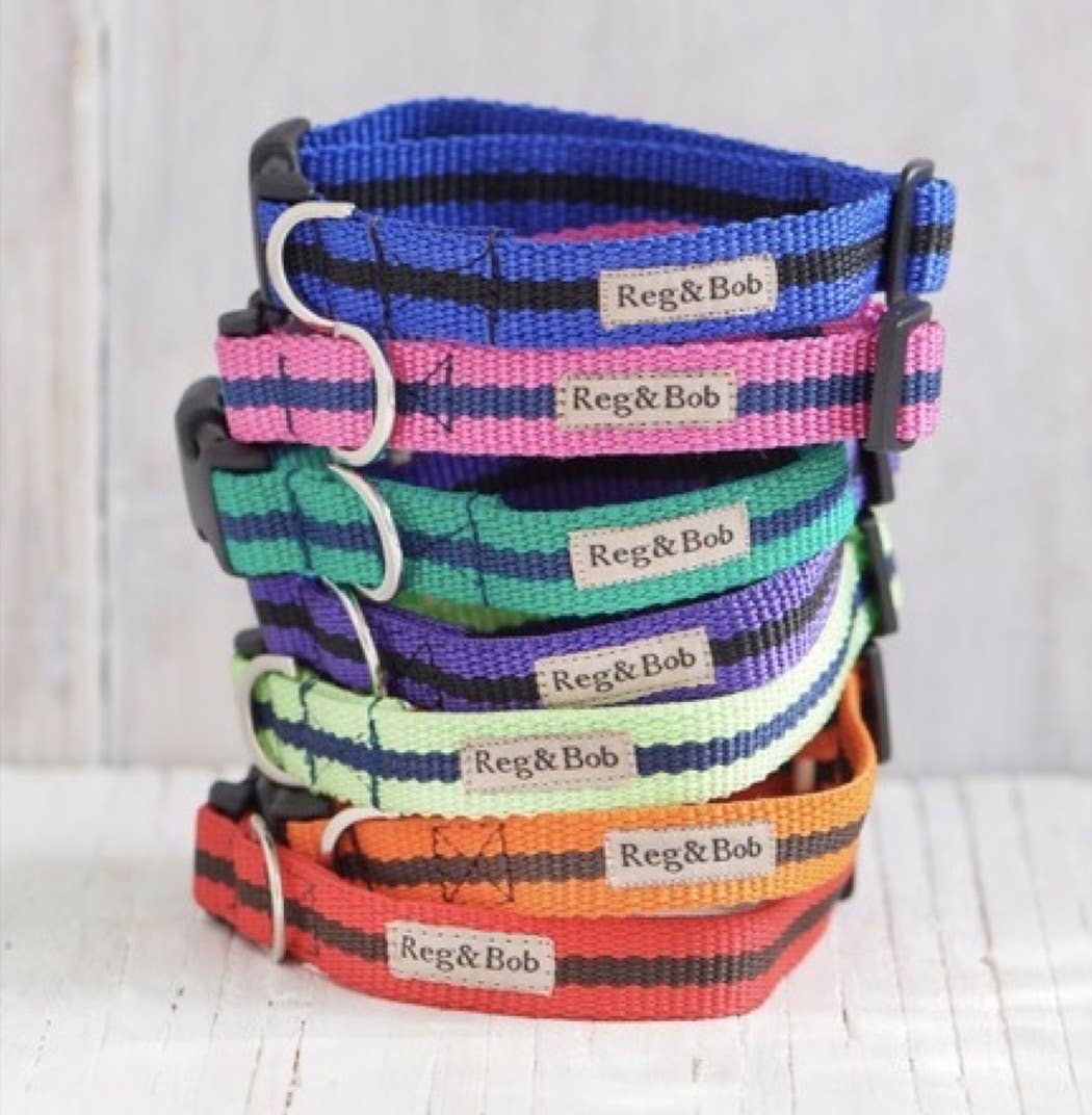Reg&Bob - Wholesale Pet Collar - Dog - Reg&Bob Collar Red stripe7