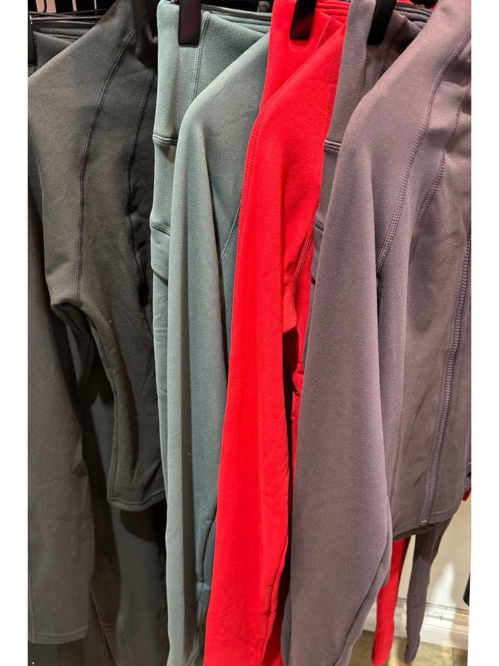 Color 5 - Wholesale Activewear Set - Women's - Fleece lined define jacket with skinny yoga legging set 2