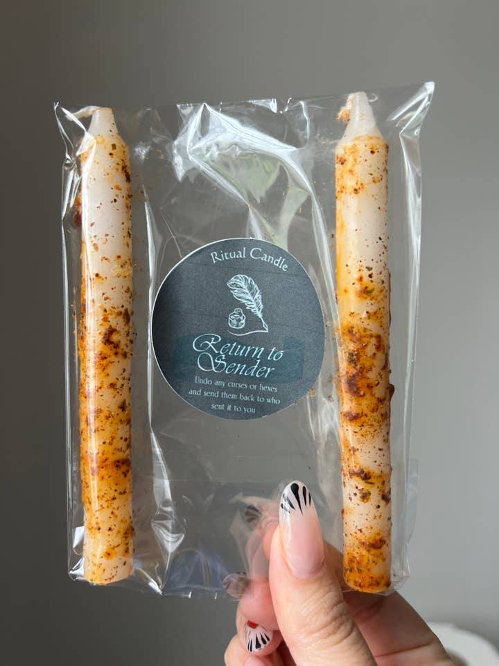 Zurück zum Absender Ritualkerze für den Großhandel von Sapphire & Sage