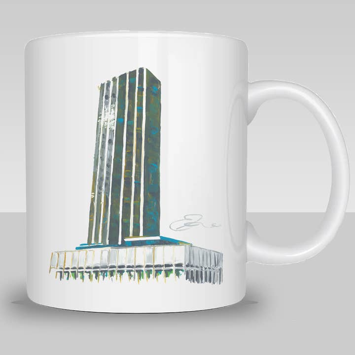 Dallas – The National 01 Koffiemok voor wholesale door Eric Hanson Artwork