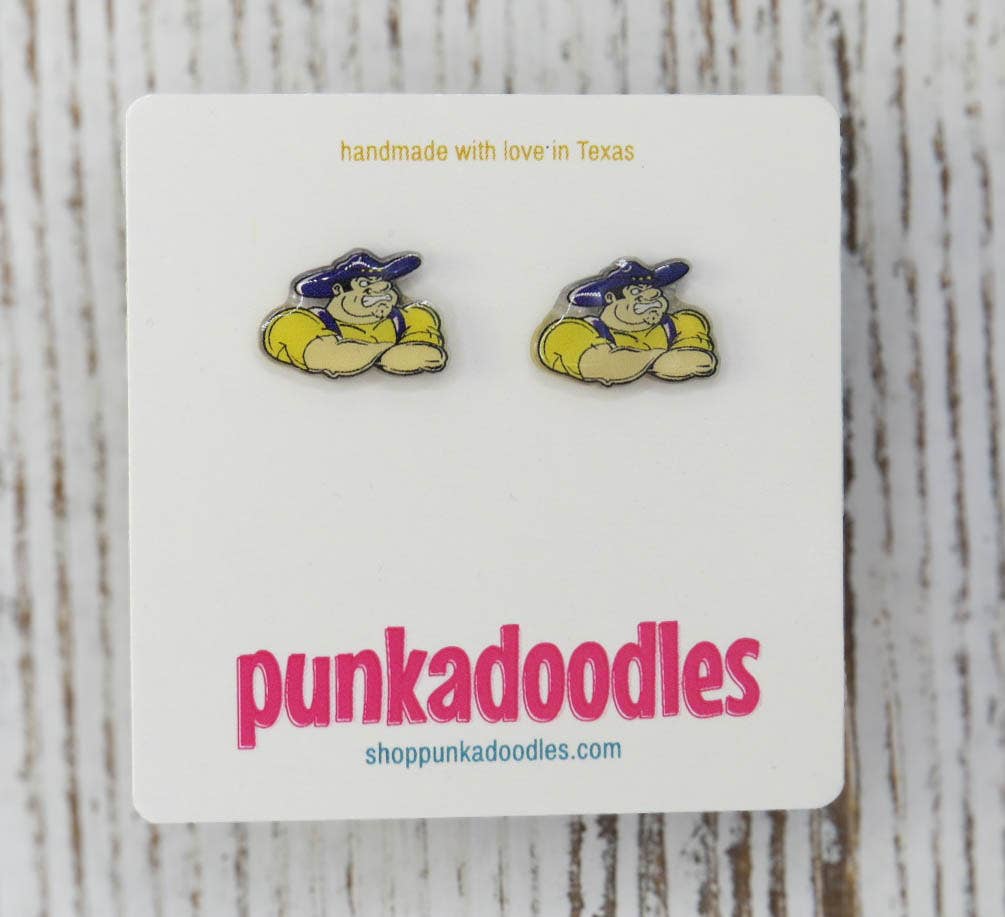 Punkadoodles.co - Wholesale Stud/Post Earrings - Custom Mascot Stud Earrings1