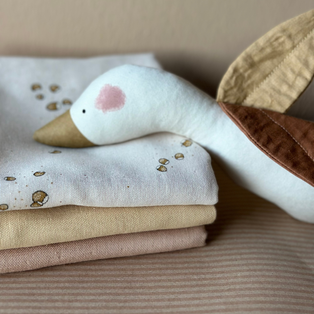 Saga Copenhagen - Wholesale Diaper (Cloth) - Baby - Muslin Cloth - Hazelnuts - 100% Organic Cotton 4