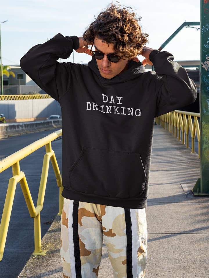 Day Drinking - Men's Hoodie for wholesale by Smart Ass Shirts