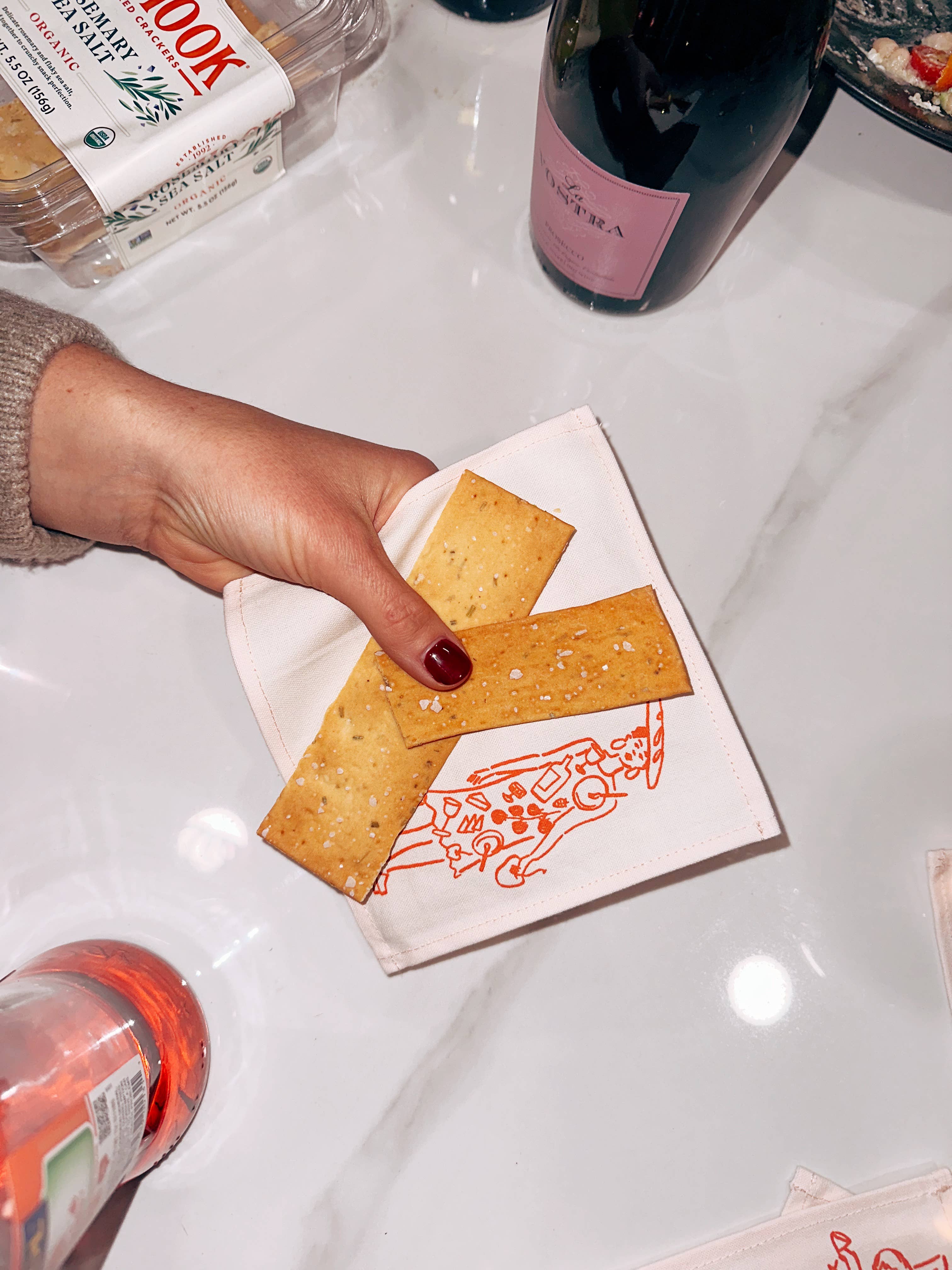 Julie Peach - Wholesale Dinner & Cloth Napkin - Phthalo Ruth x Julie Peach - Dinner Girls Cocktail Napkins3