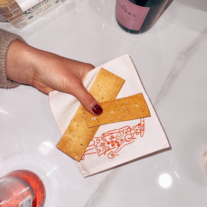 Julie Peach - Wholesale Dinner & Cloth Napkin - Phthalo Ruth x Julie Peach - Dinner Girls Cocktail Napkins3