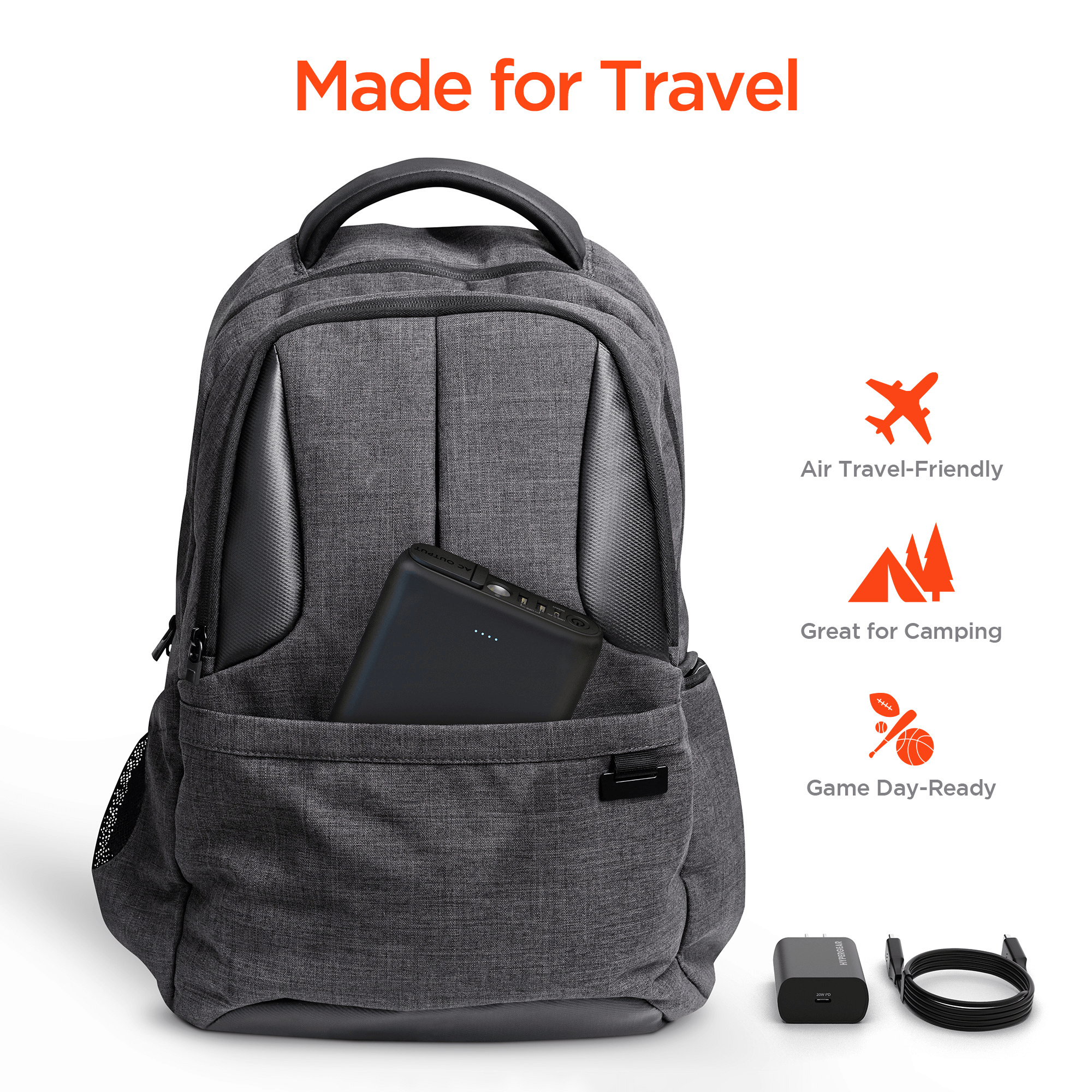 JupiterGear Home - Wholesale Portable Charger - HyperGear Power Brick 24000mAh AC Laptop Power Bank5