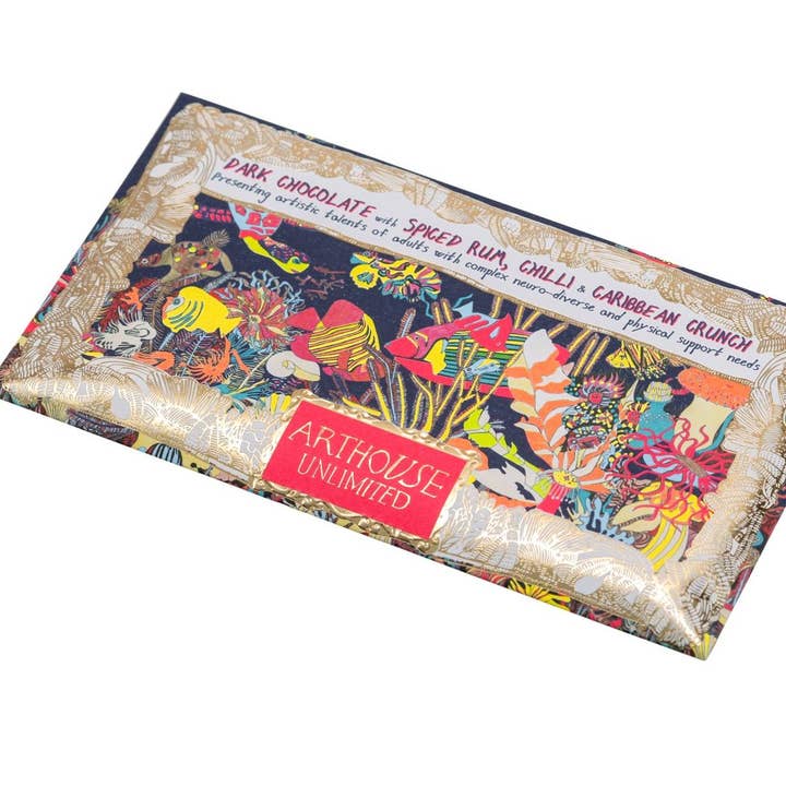 ARTHOUSE Unlimited - Wholesale Chocolate Bar - Angels of the Deep, Dark Chocolate Spice Rum, Chilli& Crunch