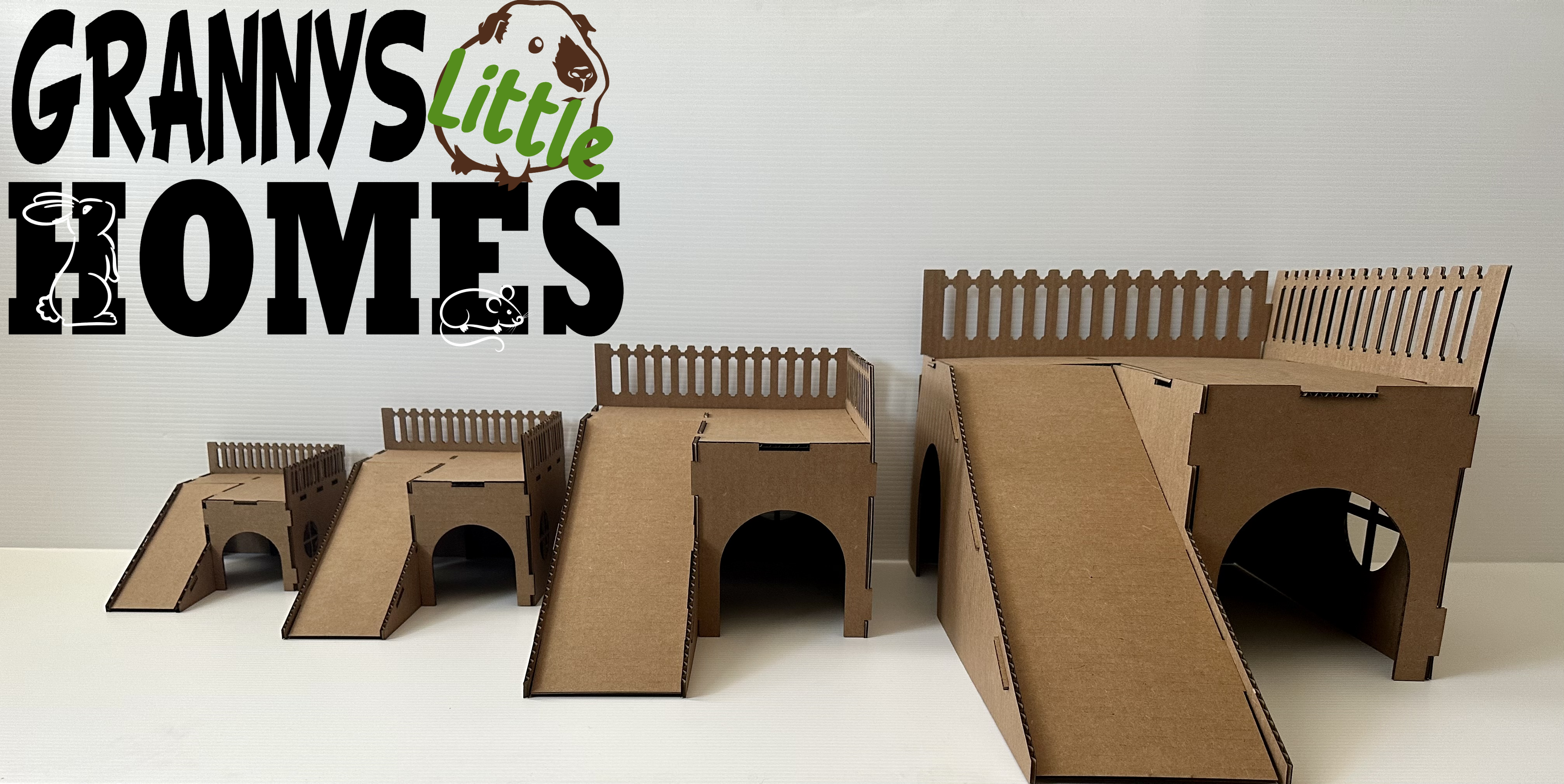 Grannys Little Homes - Wholesale Pet Toy - Not Cat/Dog - Cardboard Hide with Ramp3