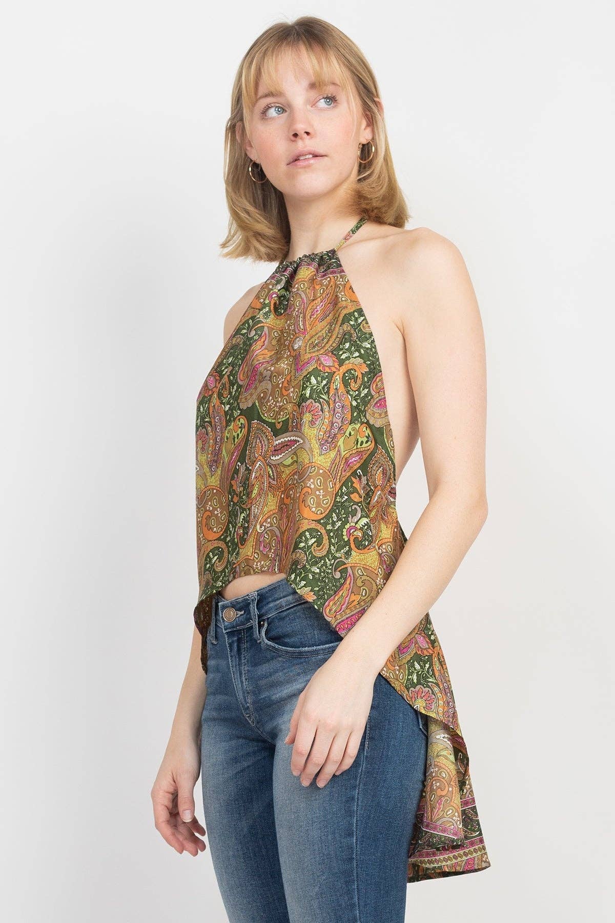 Lakhays Collection Inc. - Wholesale Blouse - Women's - Flowy Backless Halter Top6