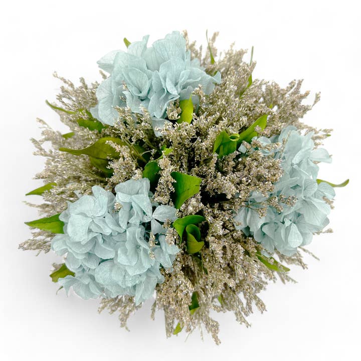 2626 Designs - Wholesale Artificial Plant - Preserved 10" Decorative Hydrangea Standing Topiary Plant2