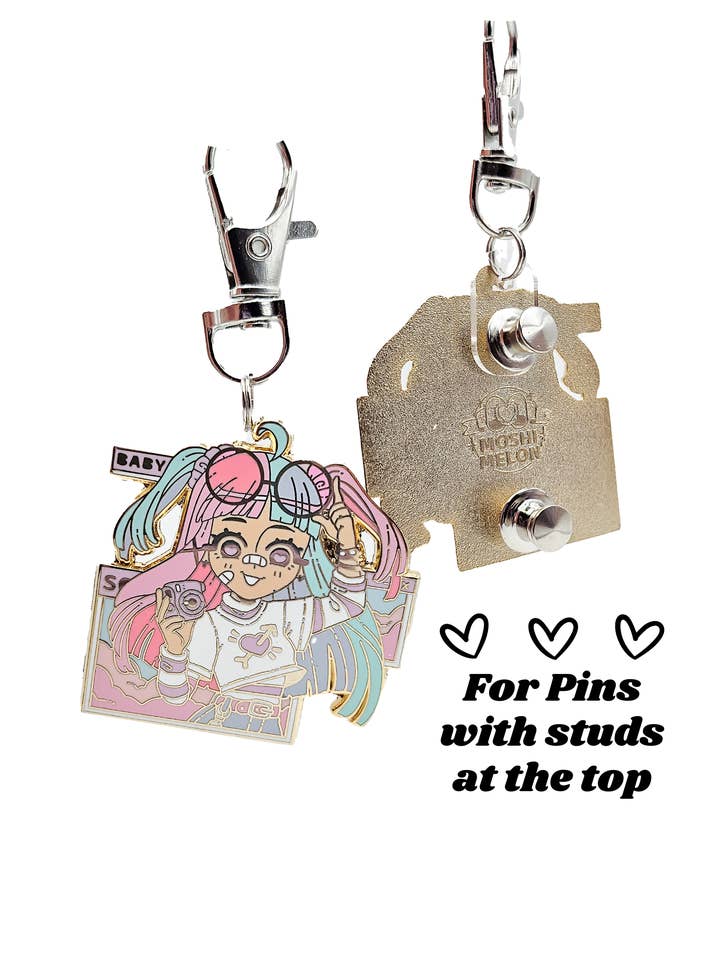 Clearrings Keychain | Pin to Keychain Converter for wholesale by Pop Pastel