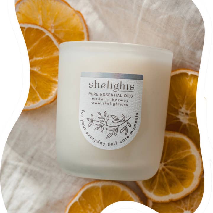 Shelights - Wholesale Jar/Filled Candle - Naranja (citrus) aromatherapy scented candle 230g5