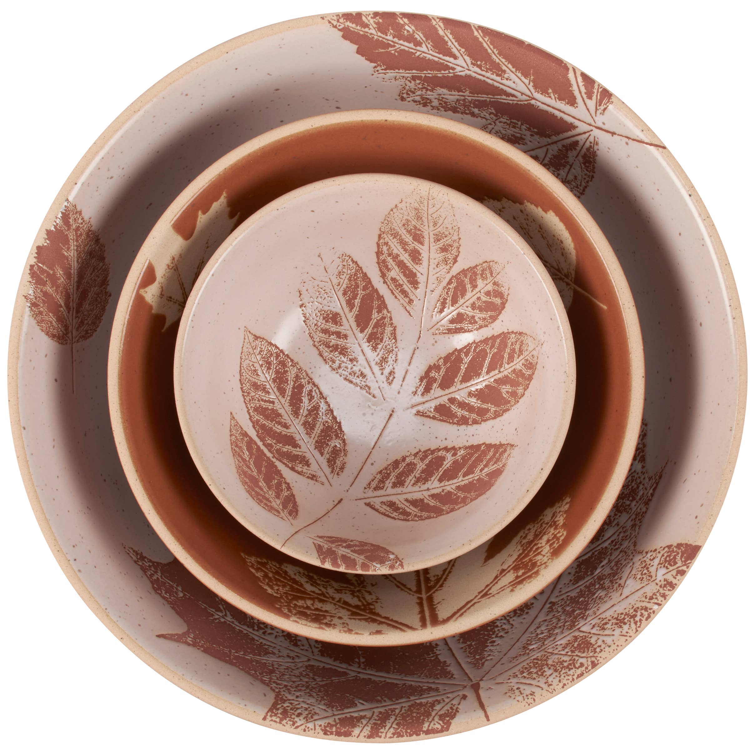Primitives by Kathy - Wholesale Decorative Plate/Dish/Bowl - Fall Leaves Bowl Set1
