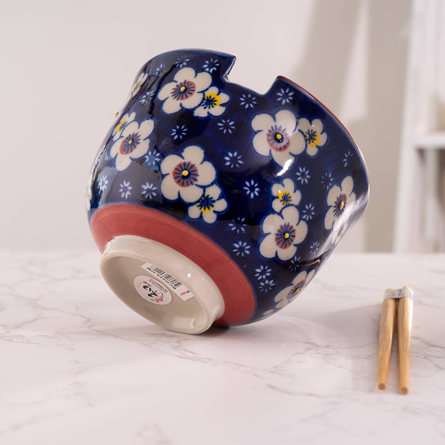 Urban Tokyo - Wholesale Bowl - Ume Plum Design 18oz 5.25"D Bowl With Chopsticks Set8