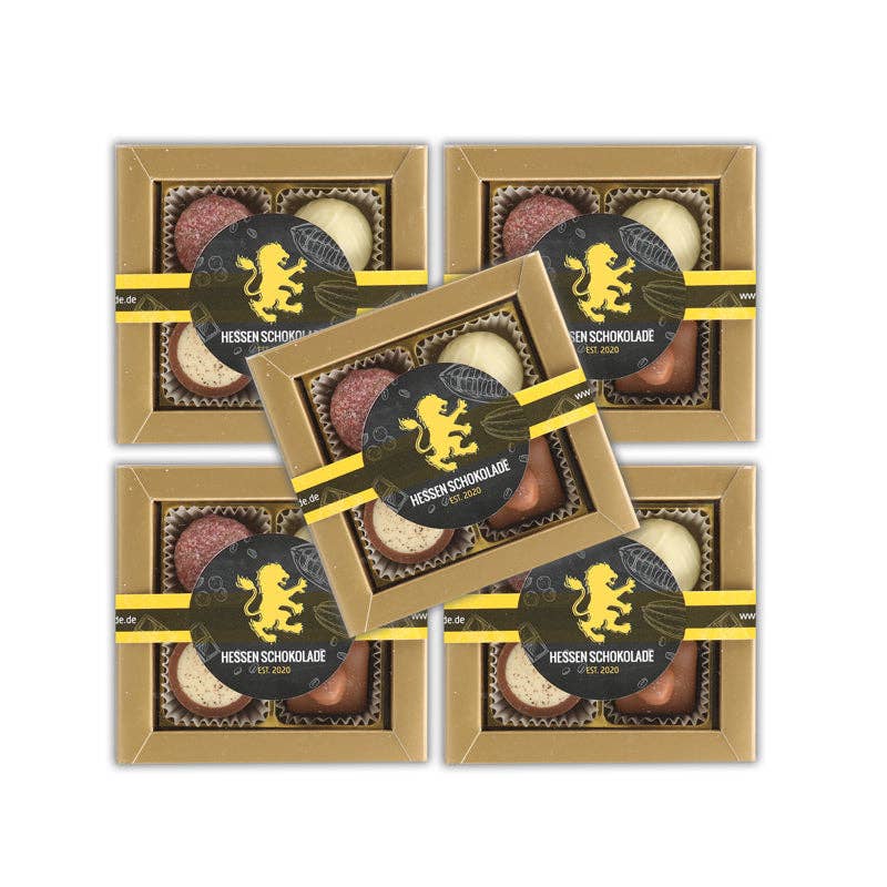 Hessen Schokolade - Wholesale Chocolate Box - Premium Praline Mix 4-pack