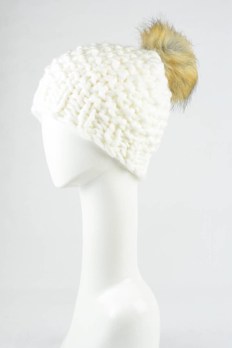 Leto Accessories - Wholesale Beanie - Women's - Best-Selling Oversize Chunky Pom Beanie 🧶6