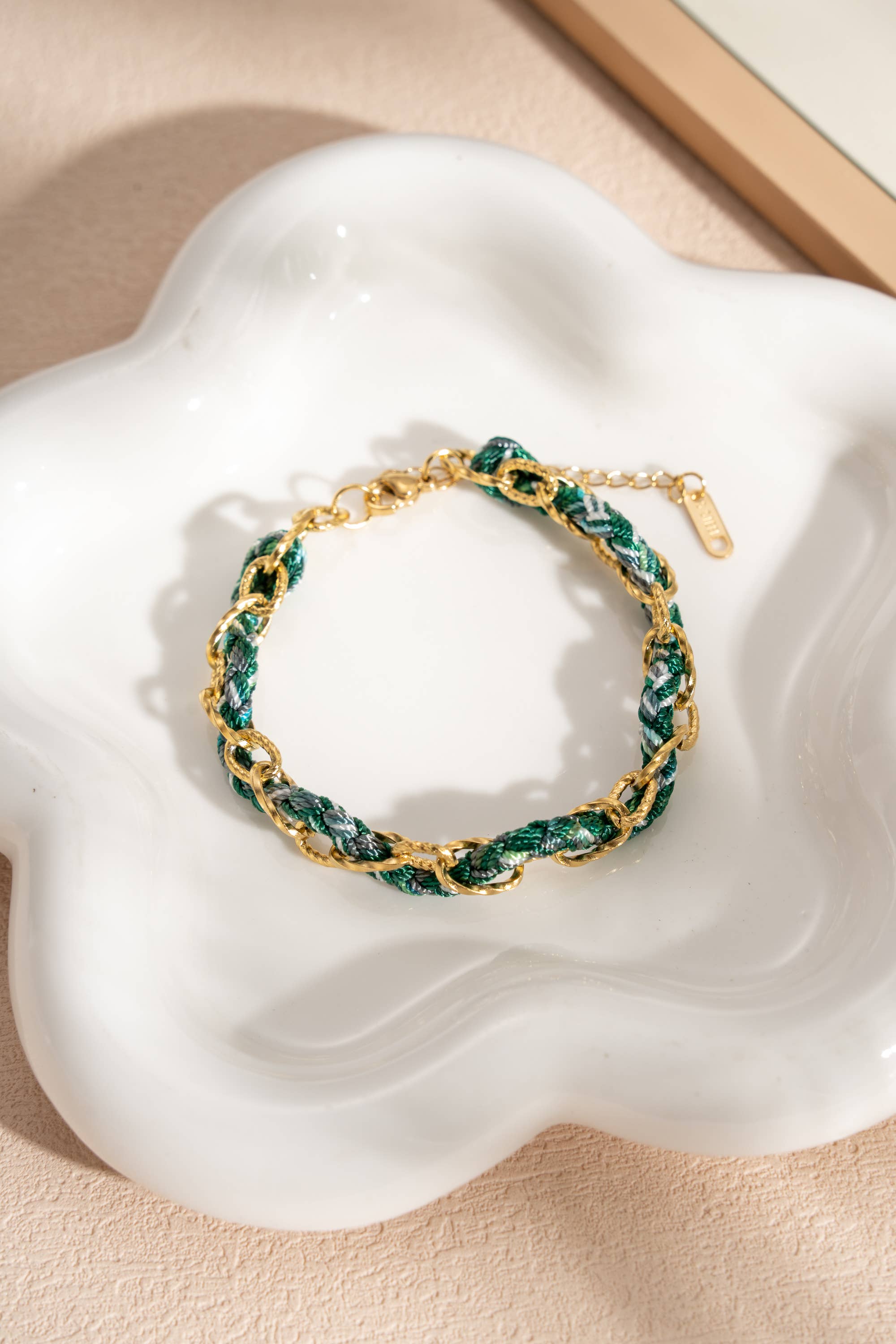 COSMOS - Wholesale Charm/Dangle Bracelet - Customizable colorful braided bracelet with links4