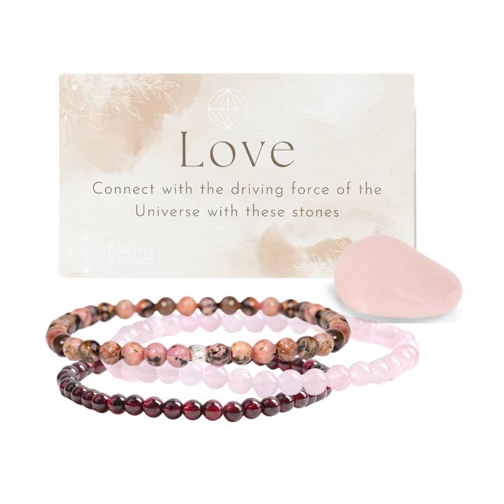 Intentions Bracelet Love 4mm. for wholesale by Earths Elements Wholesale