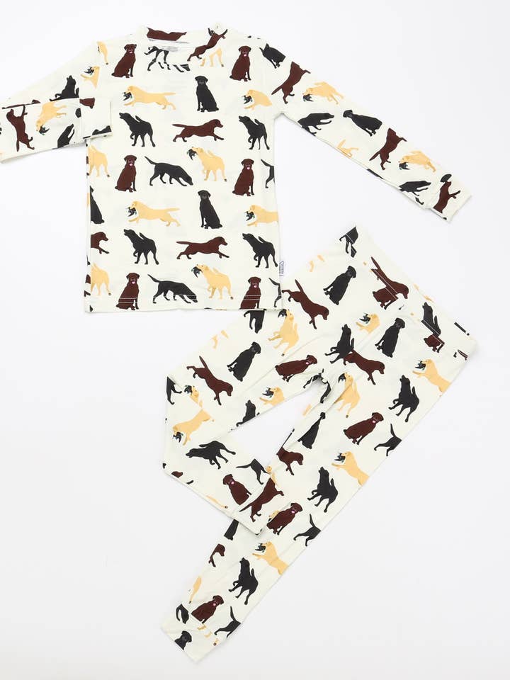 Andehunde 2-delt bambus pyjamassæt for engroshandel hos Southern Slumber