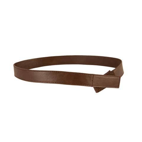 Myself Belts – wholesale Belt – Child – Brown faux Leather0