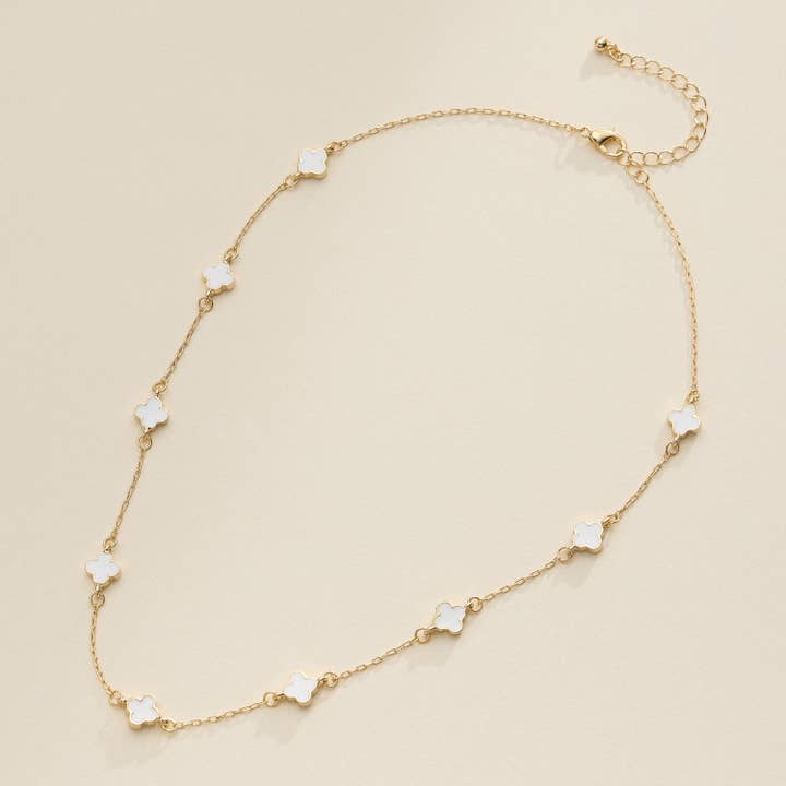 Lilla Haven - Wholesale Pendant/Charm Necklace - Gold Charm Necklace with Enamel Accents Elegant Minimalist Jewelry2