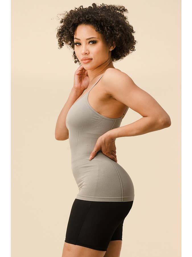 Amerikan Basics - Wholesale Camisole - Women's - Shelf Bra Seamless Camisole 12