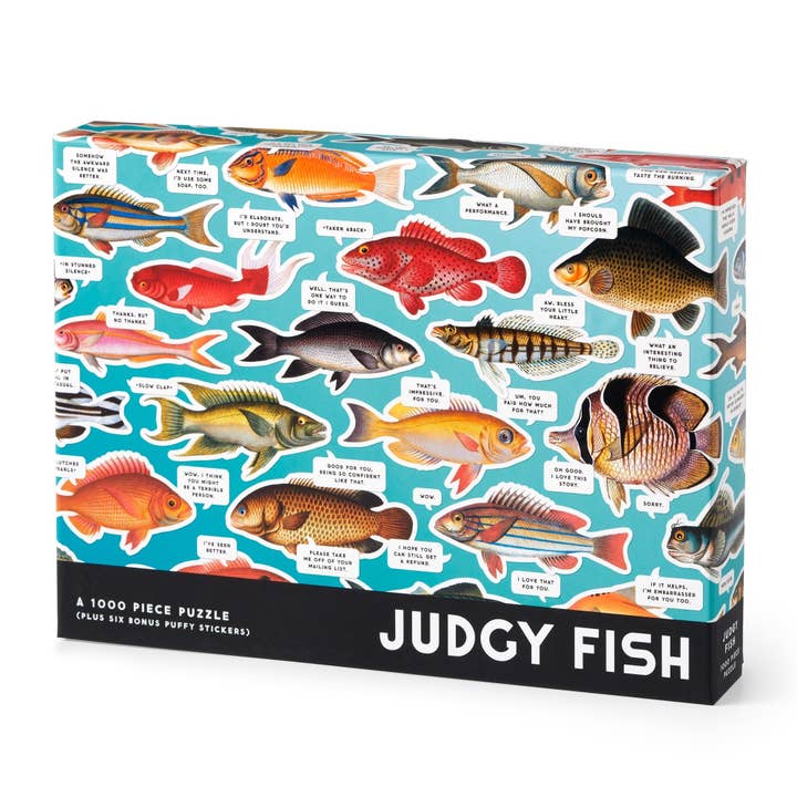 Chronicle Books - Wholesale Puzzle - Adult - Brass Monkey Judgy Fish 1000 Piece Puzzle2
