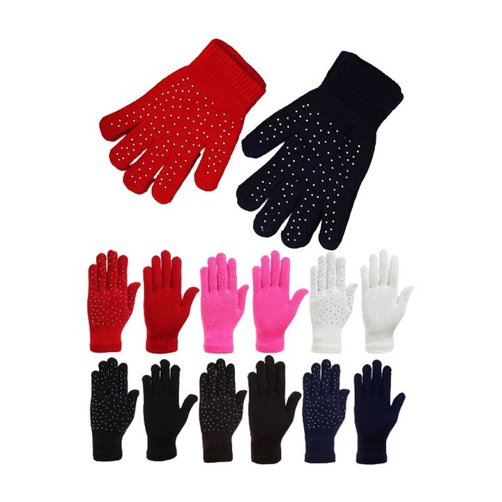 Cap Zone - Wholesale Gloves - Women's - Women's Bling Spangled Winter Gloves