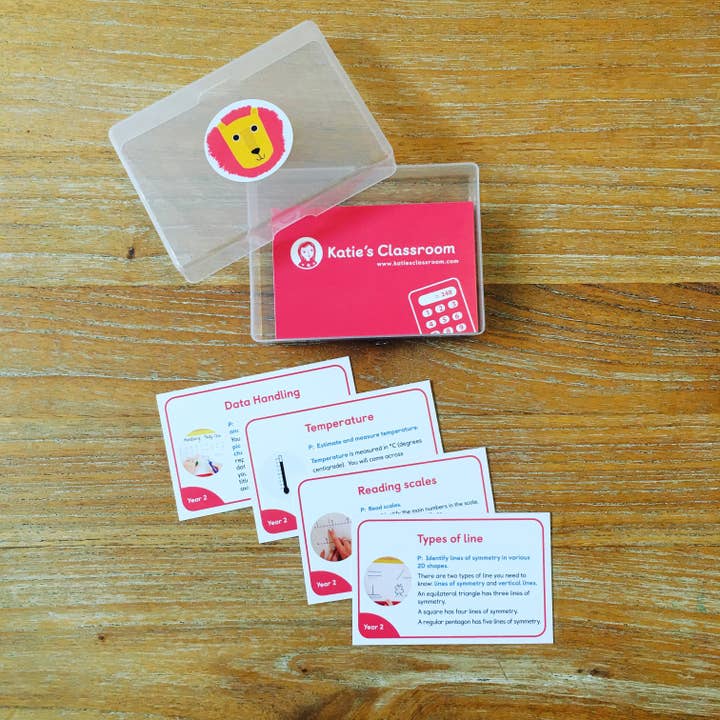 År 2 Maths Revisionskort för wholesale av Katie's Classroom