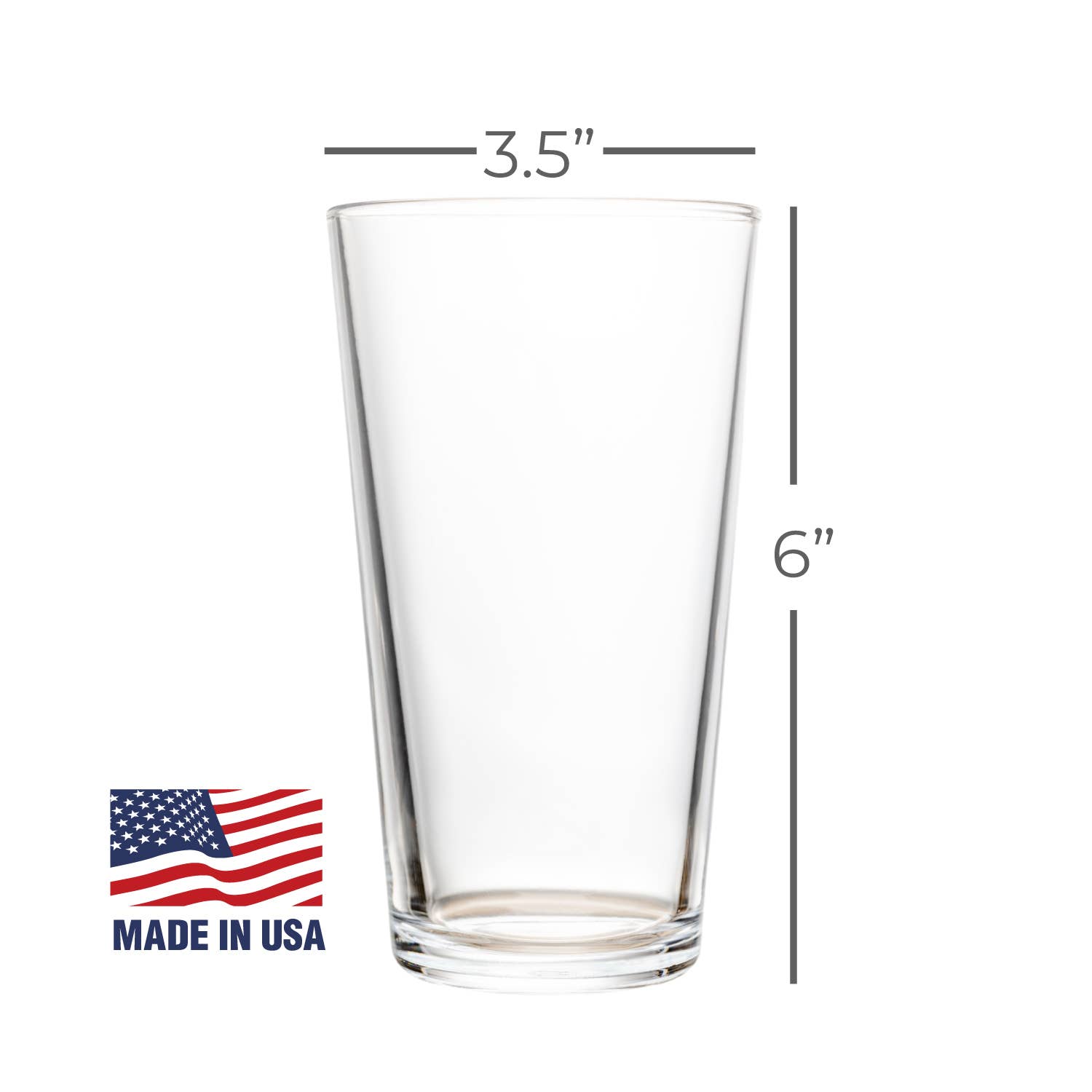 The Abby Smith Brands - Wholesale Beer Glass/Mug - Blank Mixing Glass - Pint Beer Glass 16 oz.1