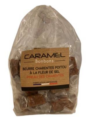 Caramel Papillote with Pineau des Charentes & Fleur de sel for wholesale by LA MOUTARDERIE CONFISERIE DE NOUVELLE AQUITAINE