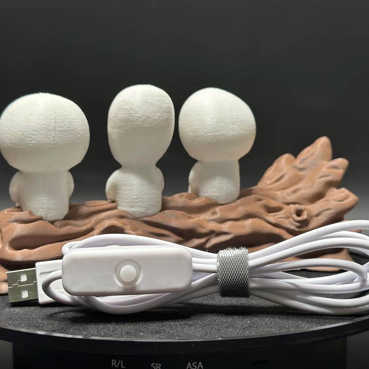 <3 Studio - Wholesale Night Light - Enchanted Forest Kodama Night Light: Whimsical Glowing Woodland Spirits Lamp for Magical Home Decor7