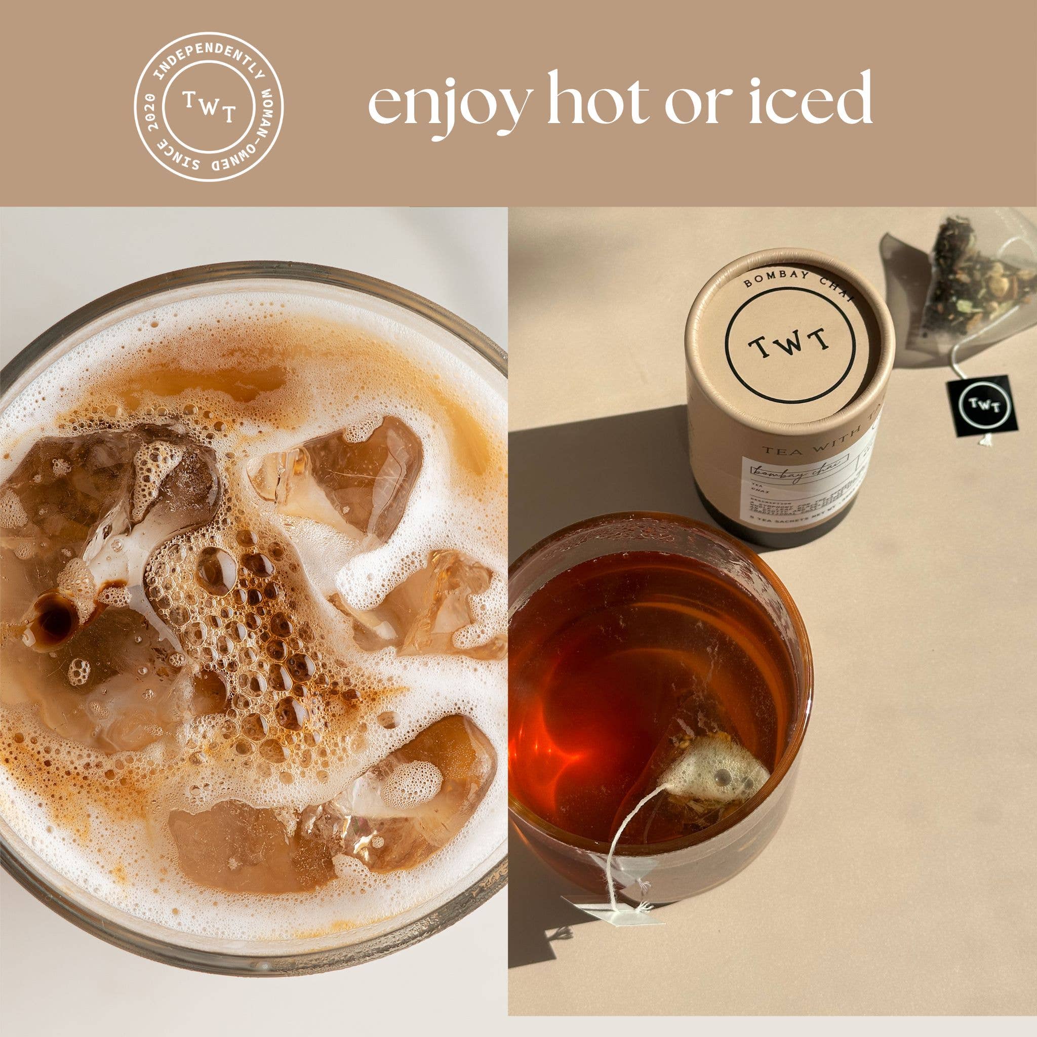 Tea with Tae - Wholesale Tea Bags - Bombay Masala Chai Black Tea Mini Tea Tube Gift (5 tea bags)7