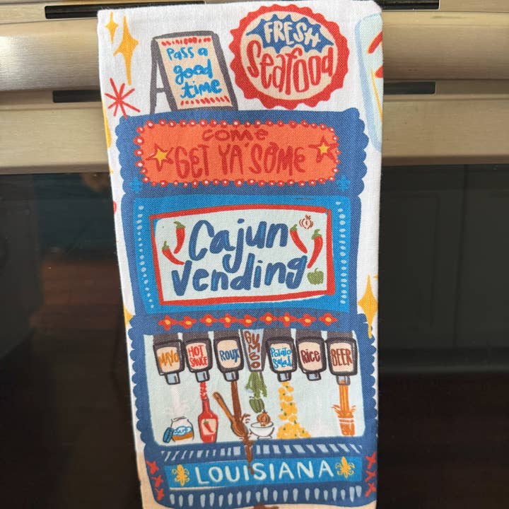 THE PARISH LINE - Wholesale Tea Towel - Kitchen Towel - Cajun Vending Machine3