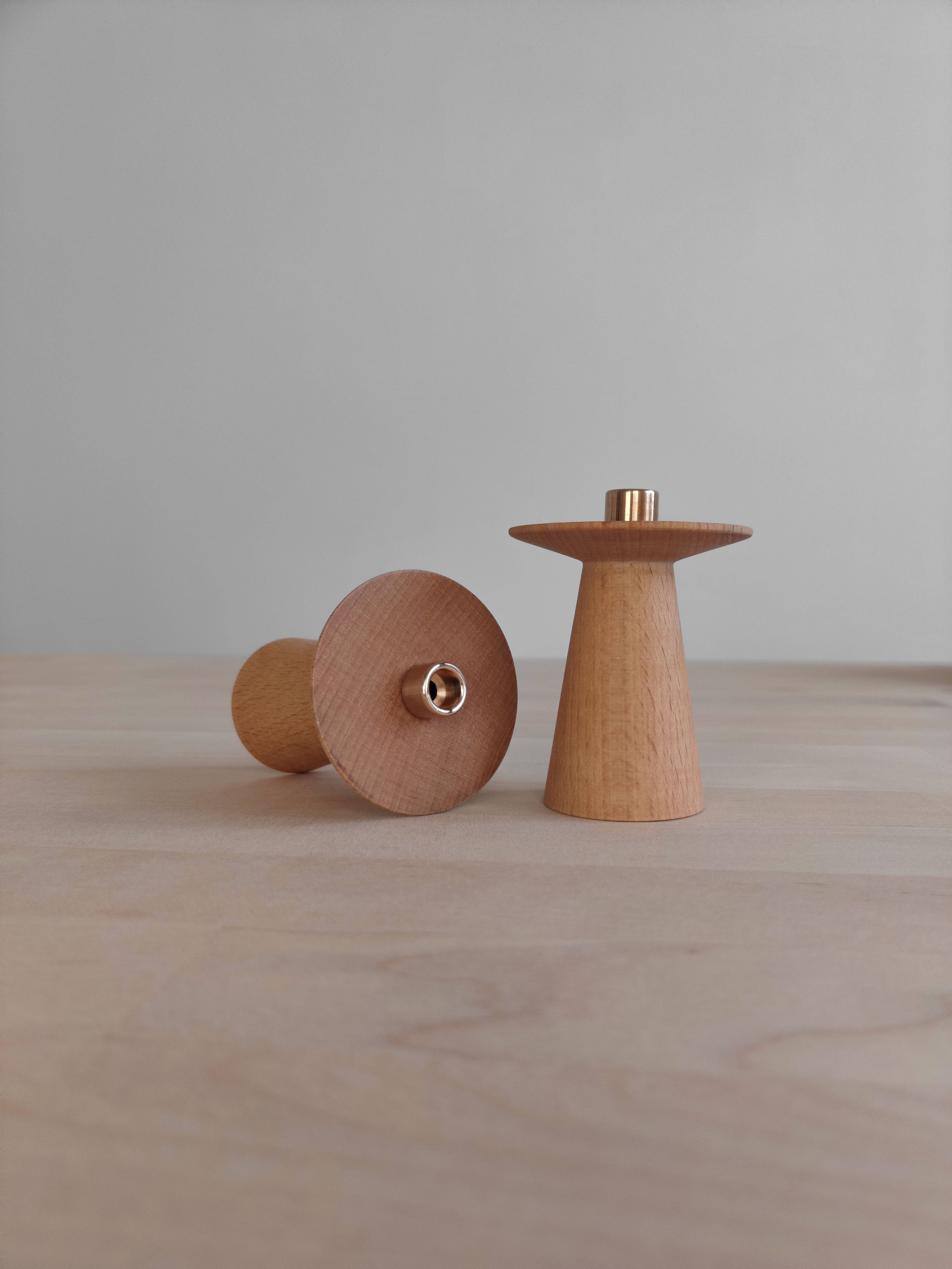 korys - Wholesale Candle Holder - Oiled beech wood candle holder / 1 pcs.5