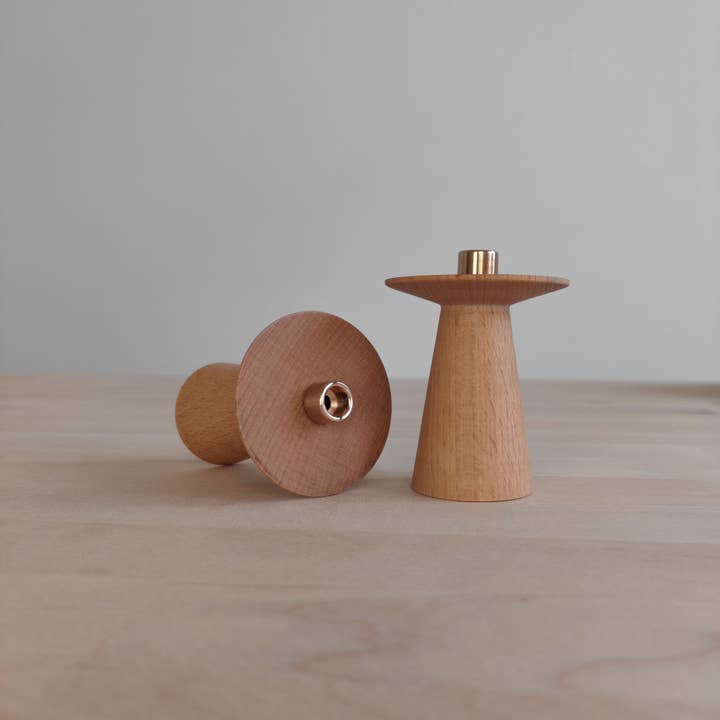 korys - Wholesale Candle Holder - Oiled beech wood candle holder / 1 pcs.5