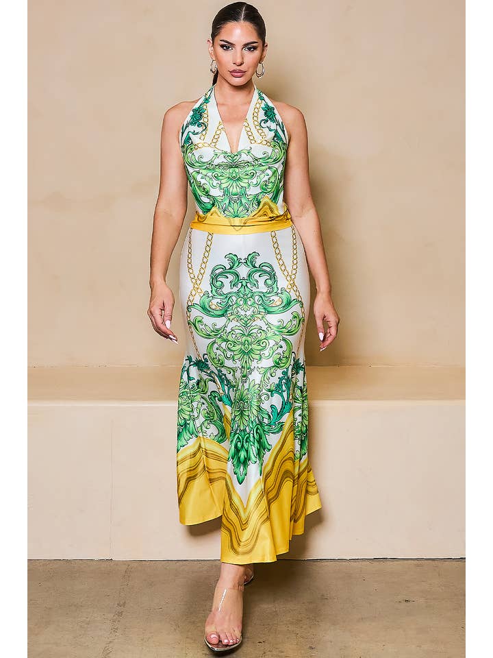 Her Bottari - Wholesale Top & Skirt Set - Women's - BS4313-SET_Cowl Neck Skirt Set1