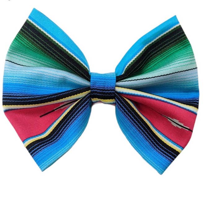 O'dessa's Closet & More - Vente Nœud pour cheveux – enfant - Serape Noeud - Serape Cotton Noeud - Serape Girls Bows - Mexicain3