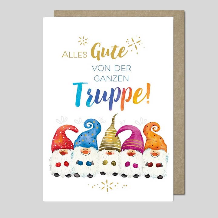 Elegante wenskaart uit de serie AQUARELLE UK-34924 voor wholesale door Michel-Verlag GmbH