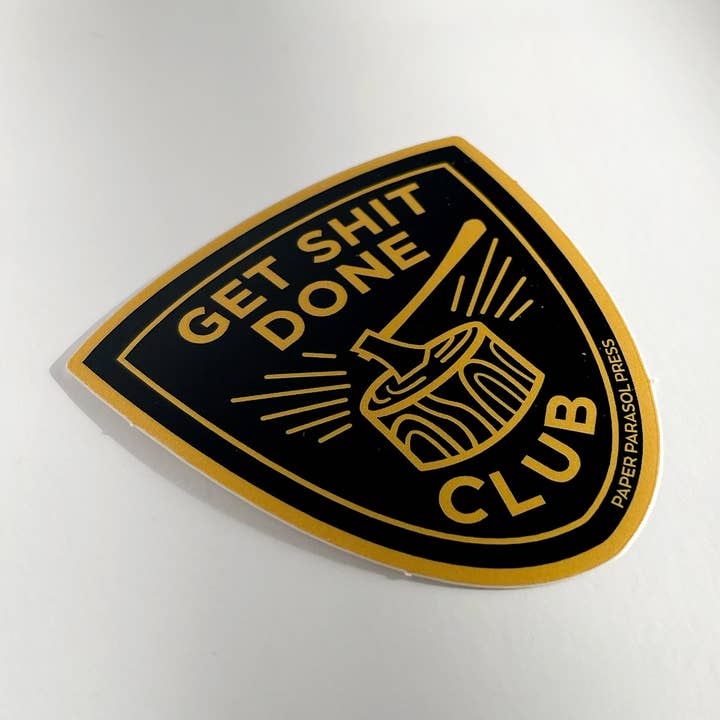 Get Shit Done Sticker for wholesale by Paper Parasol Press