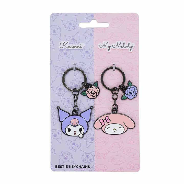 Bioworld Merchandising - Wholesale Keychain - Unisex - Kuromi & My Melody Bestie Keychains3