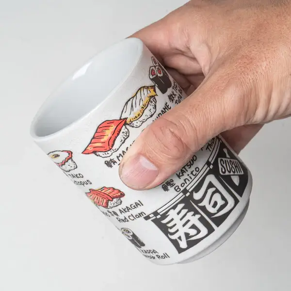 Urban Tokyo - Wholesale Coffee Mug - Japanese Sushi Yunomi Style Tea Cup Reactive Glaze 10 fl oz4