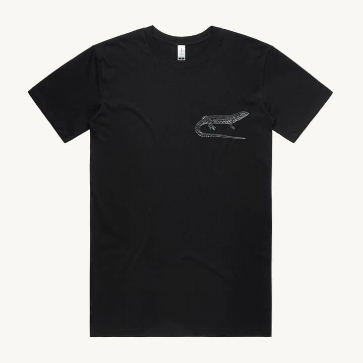 Blaues Bergwasser-Skink T-Shirt für den Großhandel von High Tees