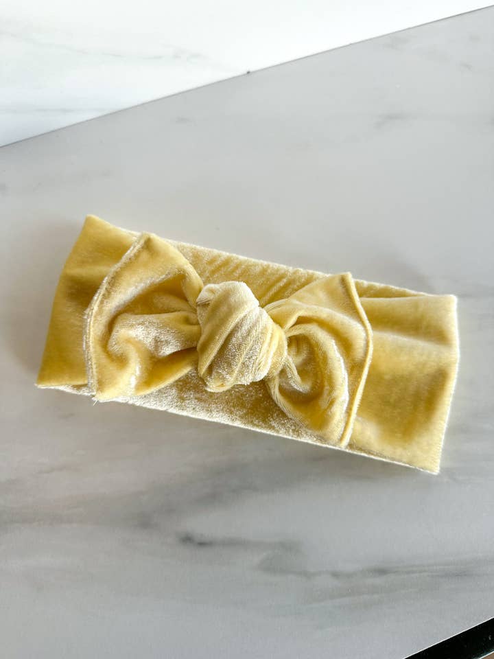 Banana Velvet wrap for wholesale by Texas Top Knots
