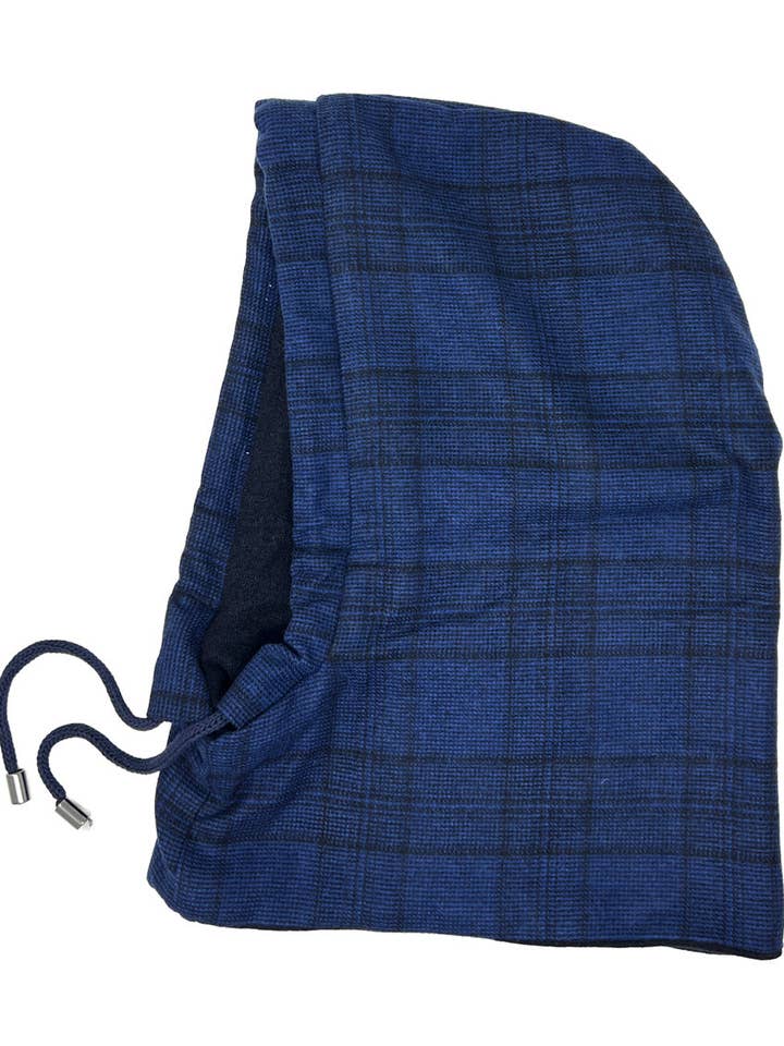 Blå balaklava i kashmir med kontrollmönster för wholesale av Tétè Accessories