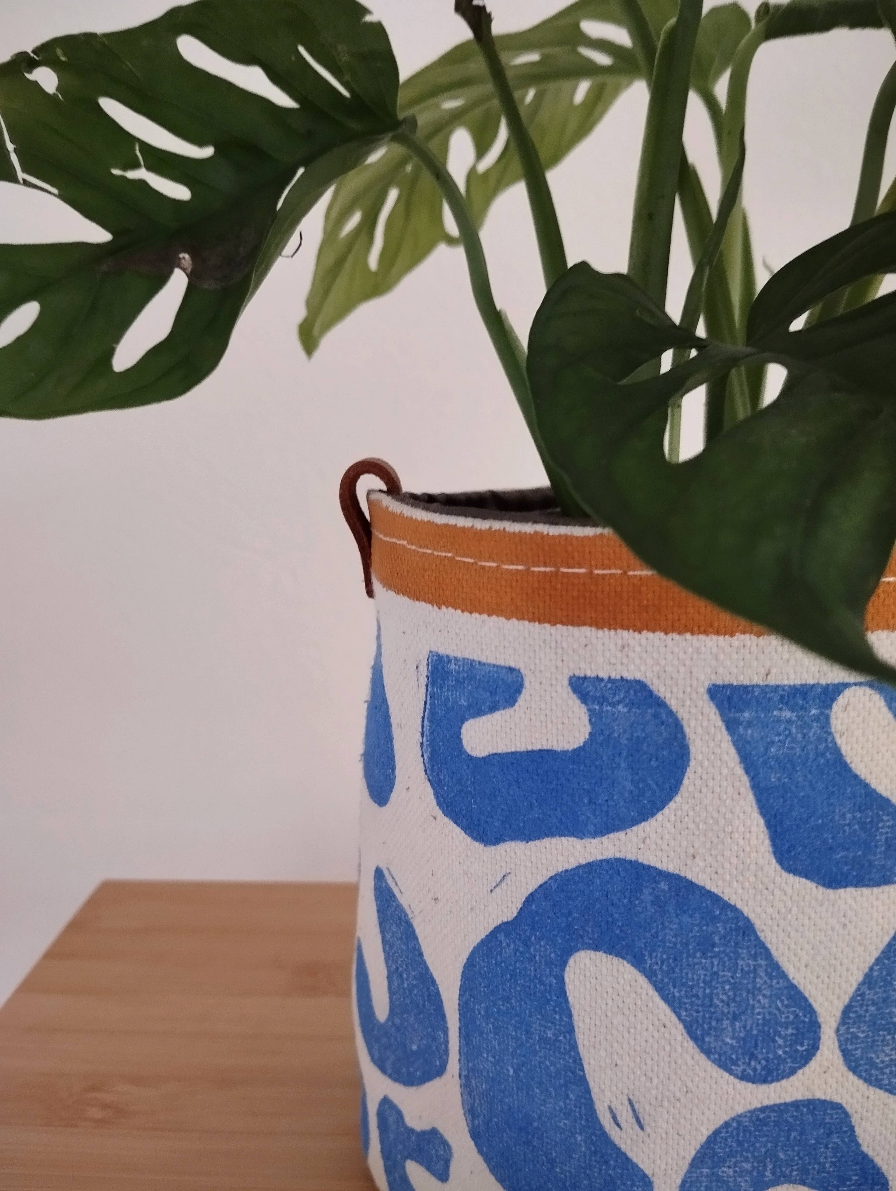 The Ink Job - Wholesale Plant Pot - Funky Blue Fabric Planter7