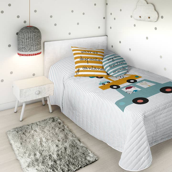 Colcha COCHES REVERSIBLE - HEI para venta al por mayor de Creaciones Euromoda SL (Naturals Home)